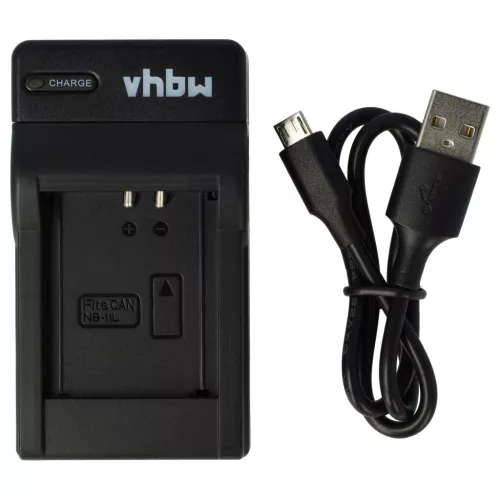 VHBW Battery Charger for Canon CB-2LDE, Canon NB-11L Camera etc. - 0.5 A, 4.2 V
