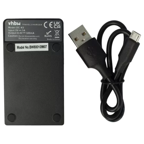 VHBW Battery Charger for Nikon MH-27, for Coolpix P1000 Cameras etc. - 0.5 A, 8.4 V