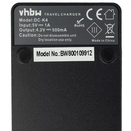 VHBW Anycool Digital Camera Battery Charger - 0.5 A, 4.2 V