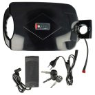 VHBW Akkumulátor E-Bike-okhoz / Frosch 24V fekete, 10.4Ah, tartóval és töltővel