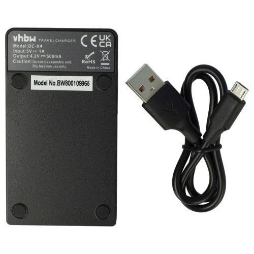VHBW  akkumulátorTöltő  Sony BC-CSXB-t,  Sony NP-BX1 fényképezőgéphez stb. - 0,5 A, 4,2 V