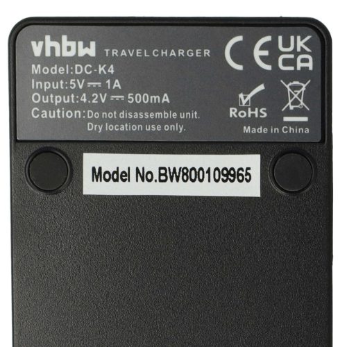 VHBW  akkumulátorTöltő  Sony BC-CSXB-t,  Sony NP-BX1 fényképezőgéphez stb. - 0,5 A, 4,2 V