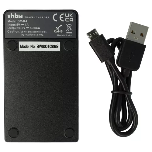 VHBW Samsung BP-70a camera battery charger - 0.5 A, 4.2 V