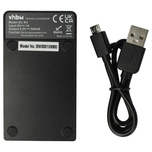 VHBW Micro USB Töltő SHW-M410 Samsung Akkumulátor Bölcső + Kábel, 40 cm
