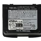 VHBW Radio Akku FNB-V80li, FNB-80Li - 1500 mAh 7,4 V Li-Ion