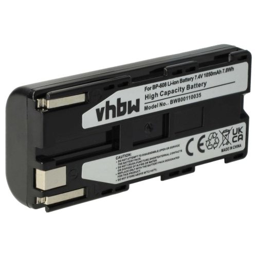 Videokamera Akku Canon BP-608, BP-608A - 1050 mAh 7,4 V Li-Ion