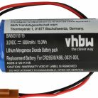VHBW Ipari vezérlő akkumulátor GE Fanuc A20B0130K106, A02B-0120-K106 - 5000 mAh 3 V Li-Ion