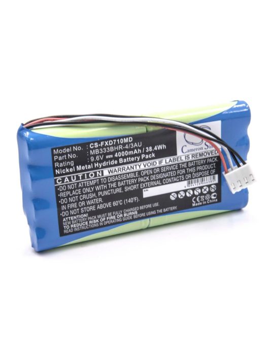 Fukuda MB333BHR-4/3AU, 8PH-4/3A 3700-H-J18 Akkumulátor - 4000 mAh, 9,6 V, NiMH