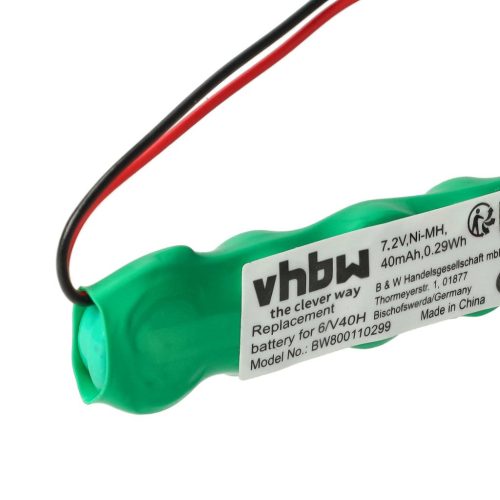 VHBW Computer BIOS battery for 313-016, 60906, 6/V40H - 40 mAh 7.2 V NiMH