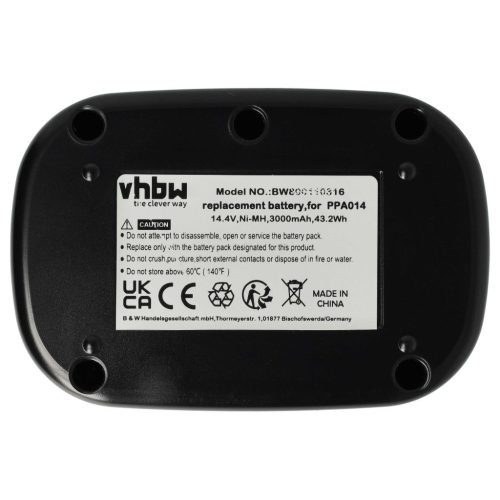 VHBW Electric Power Tool Battery for Senco PPA014 - 3000 mAh, 14.4 V, NiMH