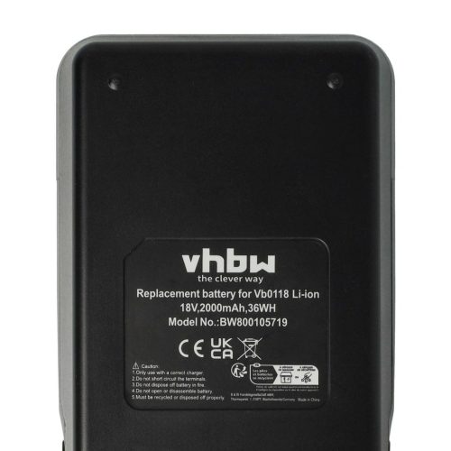 VHBW Electric Power Tool Battery for Senco VB0156, VB0155 - 2000 mAh, 18 V, Li-Ion