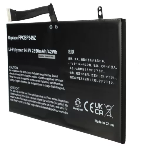 VHBW Notebook Battery Fujitsu FPCBP345Z, FMVNBP219, FPB0280 - 2850 mAh 14.8 V Li-Polymer
