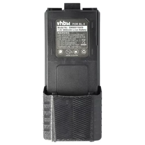 VHBW Radio Akku Baofeng BL-5 Ersatz - 3800 mAh 7,4 V Li-Ion
