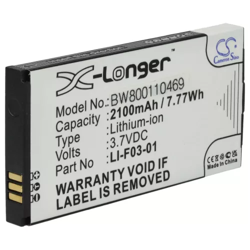 VHBW GPS Akku LI-F03-01 - 2100 mAh 3,7 V Li-Ion