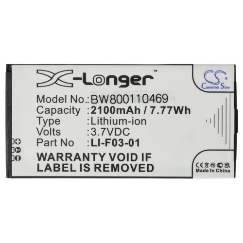 VHBW GPS Akku LI-F03-01 - 2100 mAh 3,7 V Li-Ion