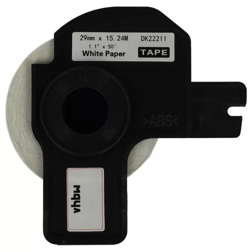 VHBW Label Roll DK-22211 - 29 mm x 15.24 m + Holder