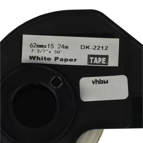 VHBW Label Roll DK-22212 - 62 mm x 15.24 m + Holder