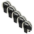 VHBW Etikettendrucker-Rolle DK-22210 - 29 mm x 30,48 m + Halter