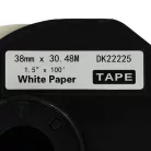 VHBW Label Printer Roll DK-22225 - 38 mm x 30.48 m + holder