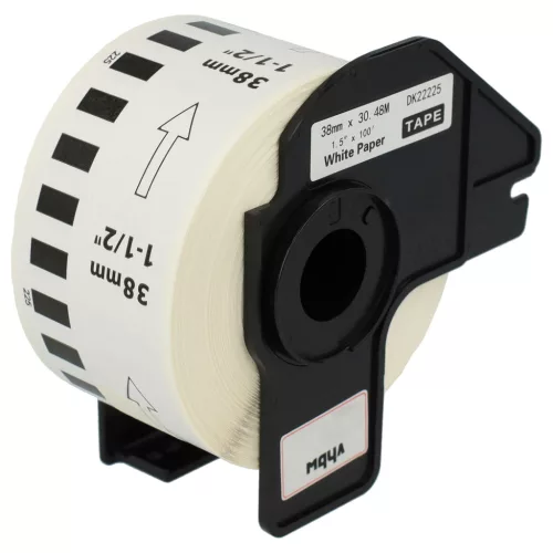 VHBW Label Printer Roll DK-22225 - 38 mm x 30.48 m + holder