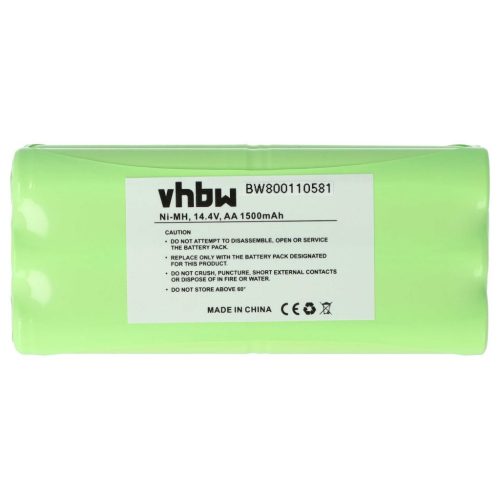 VHBW Akku Dirt Devil R1-L051B, 0606004 - 1500 mAh, 14,4 V, NiMH