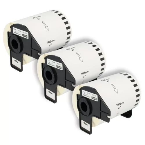 VHBW Label Printer Roll DK-22243 - 102 mm x 30.48 m + holder