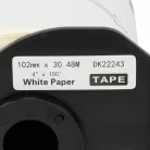 VHBW Label Printer Roll DK-22243 - 102 mm x 30.48 m + holder