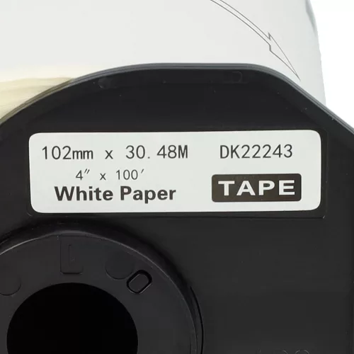 VHBW Label Printer Roll DK-22243 - 102 mm x 30.48 m + holder