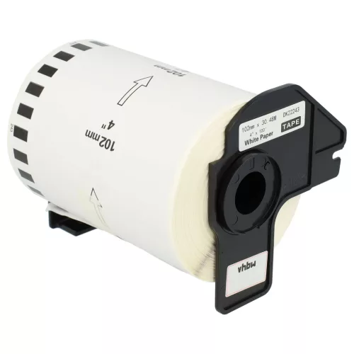VHBW Label Printer Roll DK-22243 - 102 mm x 30.48 m + holder