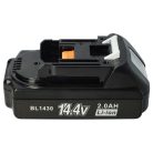 VHBW Electric Power Tool Battery for Makita BL1415, 194066-1, BL1415N, 194065-3 - 2000 mAh, 14.4 V, Li-Ion