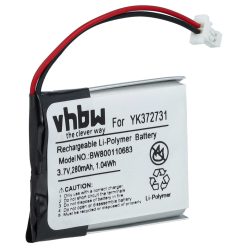 VHBW GPS Akku YK372731, PL482730 - 280 mAh 3,7 V Li-Polymer
