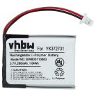 VHBW GPS Akku YK372731, PL482730 - 280 mAh 3,7 V Li-Polymer