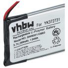 VHBW GPS Akku YK372731, PL482730 - 280 mAh 3,7 V Li-Polymer