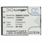 VHBW Radio Akku Icom BP-266 - 1500 mAh 3,7 V Li-Ion