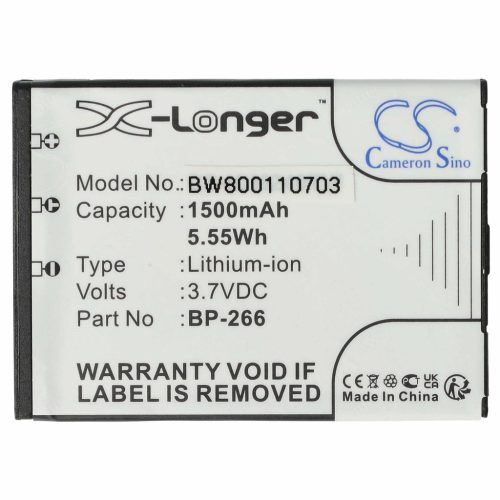 VHBW Radio Akku Icom BP-266 - 1500 mAh 3,7 V Li-Ion