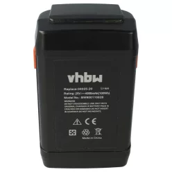   VHBW Gardena 8838, 8838U, 04025-20, 8838-20, 4025 Lawn Mower Battery - 4000 mAh, 25 V, Li-Ion, Black