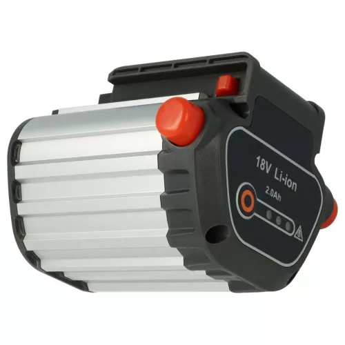 VHBW Lawn Mower Battery Gardena BLi-18, 9839-20, 9840-20, 2000 mAh, 18 V, Li-Ion, black