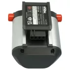VHBW Lawn Mower Battery Gardena BLi-18, 9839-20, 9840-20, 2000 mAh, 18 V, Li-Ion, black