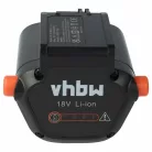 VHBW Gardena BLi-18 Lawn Mower Battery, 2500 mAh 18 V Li-Ion, Black
