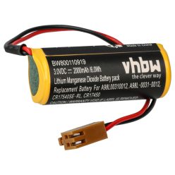   VHBW Ipari Vezérlő Akkumulátor FDK CR8-LHC helyett - 2000 mAh 3 V Li-MnO2