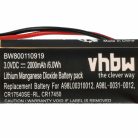 VHBW Ipari Vezérlő Akkumulátor FDK CR8-LHC helyett - 2000 mAh 3 V Li-MnO2
