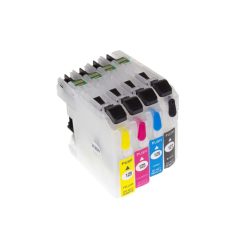   VHBW Brother LC125C, LC125, LC127, LC125M, LC125Y Tinte + Chip