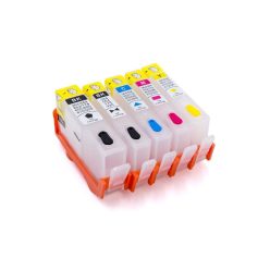   VHBW CISS Refill Ink HP CD972AE, CD973AE, CB317EE - B/C/M/Y + Photo Black + Chip