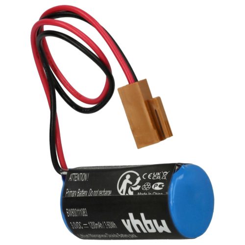 VHBW Ipari Robot Akkumulátor 44A724534-001, A06B-0168-D111, A06B0168D111 - 1200 mAh 3 V Li-MnO2
