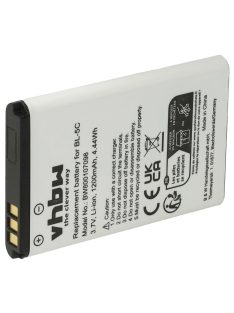   Mobiltelefon akkumulátor MMDR 12-hez - 1200 mAh 3,7 V Li-Ion - Okostelefon akkumulátor