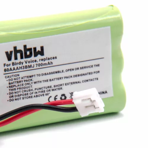 VHBW Vezetékes telefon akku a 0710, 3SN54AAA80HSJ1, 3SNAAA55HSJ1, 3SNAAA60HSJ1 telefonokhoz - 700 mAh 3,6 V NiMH