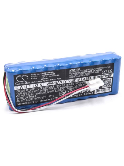 Bionet BATT/110458, 120458, 130AAM20YMXZ - 4000 mAh 12 V NiMH Akkumulátor