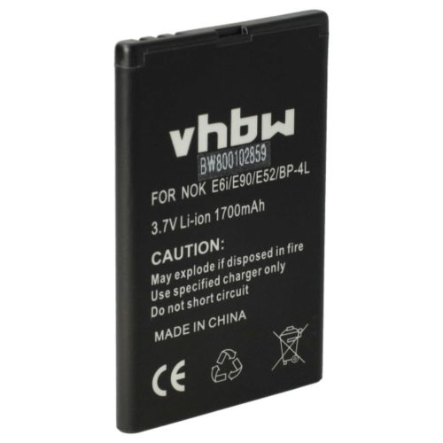 VHBW Mobile Phone Battery for Aligator D243, BL-6900, BP-140, A800BAL - 1700 mAh 3.7 V Li-Ion - Smartphone Battery