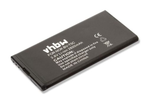 Mobiltelefon akkumulátor Microsoft / Nokia BV-T5C - 2600 mAh 3,8 V Li-Ion - Okostelefon akkumulátor