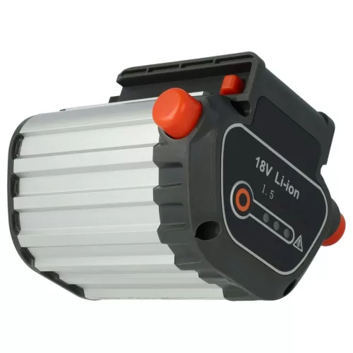 VHBW Lawn Mower Battery Gardena AccuJet Li-18 ComfortCut EasyCut - 1500 mAh 18 V Li-Ion, black